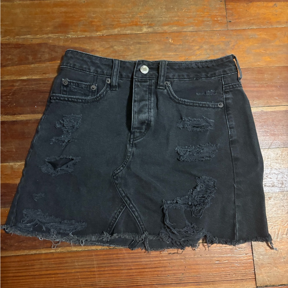 American Eagle Outfitters Black Denim skirt